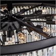 Allure 28-Light Round Crystal Chandelier - Matte Black