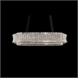 Galaxy Oval LED Crystal Chandelier - Chrome