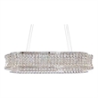 Galaxy Oval LED Crystal Chandelier - Chrome