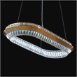Base Camp Oval Crystal LED Chandelier - Gold