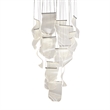 Sheer Waves 18-Light Modern LED Chandelier - Chrome