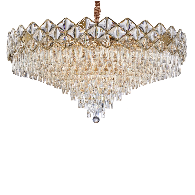 Regalia 28-Light Crystal Chandelier - Gold