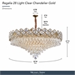 Regalia 28-Light Crystal Chandelier - Gold