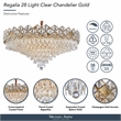 Regalia 28-Light Crystal Chandelier - Gold