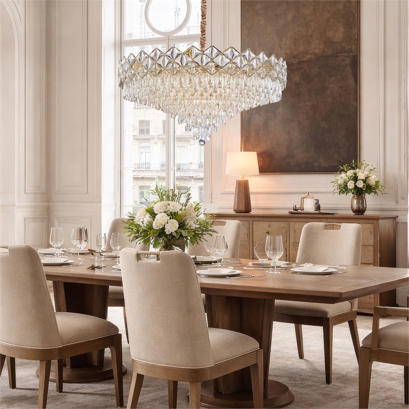 Regalia 28-Light Crystal Chandelier - Gold