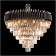Symphony Round 37-Light Crystal Chandelier - Black