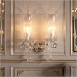 Winter Palace 2-Light Traditional Crystal Wall Sconce - Gold