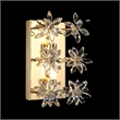 Daisy Crystal Wall Sconce - Gold