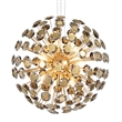 Pendant 18 Light-Round Crystal Chandelier - Gold