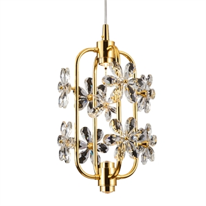Daisy 20&quot Crystal LED Chandelier - Gold