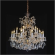 La Scala 19-Light Traditional Crystal Chandelier - Gold