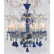 Winter Palace 10-Light Traditional Crystal Chandelier - Royal Blue