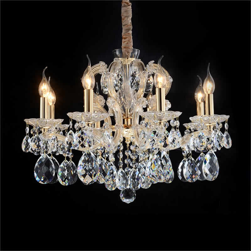 Portola II 8-Light Traditional Crystal Chandelier - Gold