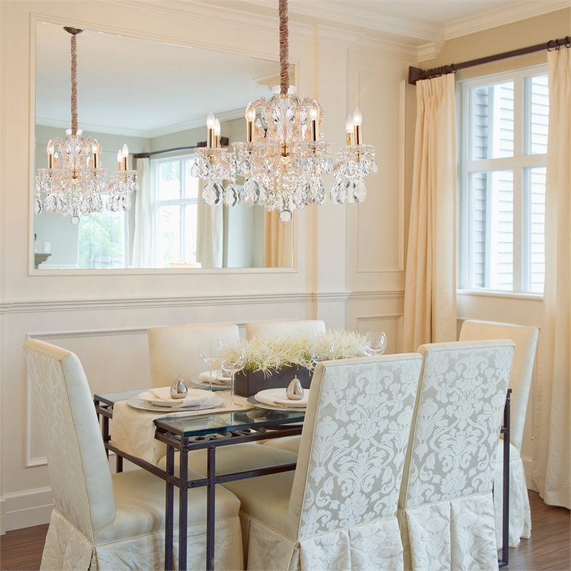 Portola II 8-Light Traditional Crystal Chandelier - Gold