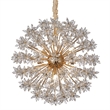 Bouquet 18-Light Round Crystal Chandelier - Gold