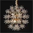Bouquet 10-Light Round Crystal Chandelier - Gold