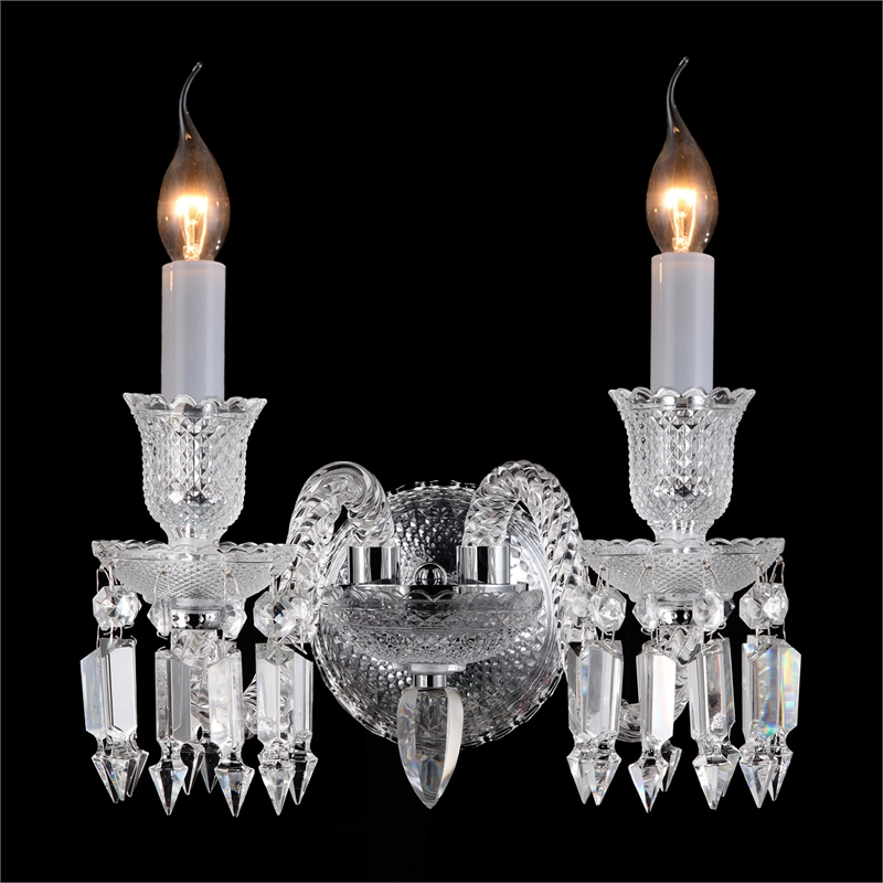 Treviso 2-Light Traditional Crystal Wall Sconce