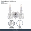 Treviso 2-Light Traditional Crystal Wall Sconce