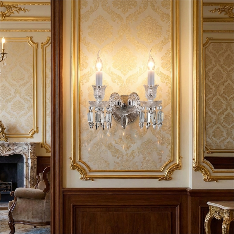 Treviso 2-Light Traditional Crystal Wall Sconce