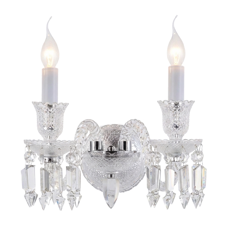 Treviso 2-Light Traditional Crystal Wall Sconce