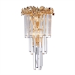 Marquise 5-Light Crystal Wall Sconce - Gold