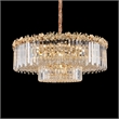 Marquise 28-Light Round Crystal Chandelier - Gold