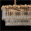 Marquise 16-Light Rectangular Crystal Chandelier - Gold