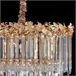 Marquise 16-Light Rectangular Crystal Chandelier - Gold