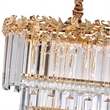 Marquise 16-Light Rectangular Crystal Chandelier - Gold