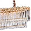 Marquise 16-Light Rectangular Crystal Chandelier - Gold