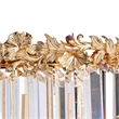 Marquise 16-Light Rectangular Crystal Chandelier - Gold