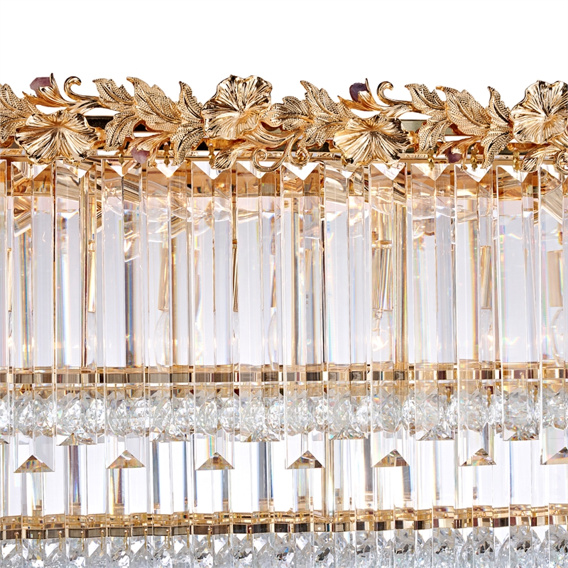Marquise 21-Light Round Crystal Chandelier - Gold