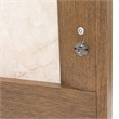 Portrait Cal. King Panel Bed with LED Lights - Sienna Brown