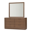 Portrait Small Dresser & Mirror - Sienna Brown