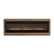 Portrait Fireplace with Electric Insert - Sienna Brown