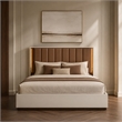 Pavira Queen Bed with LED Lights - Walnut