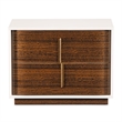 Pavira 2-Drawer Nightstand - Walnut