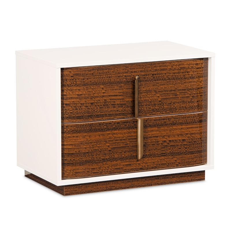 Pavira 2-Drawer Nightstand - Walnut