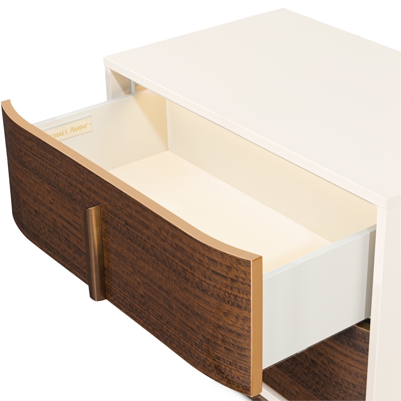 Pavira 2-Drawer Nightstand - Walnut