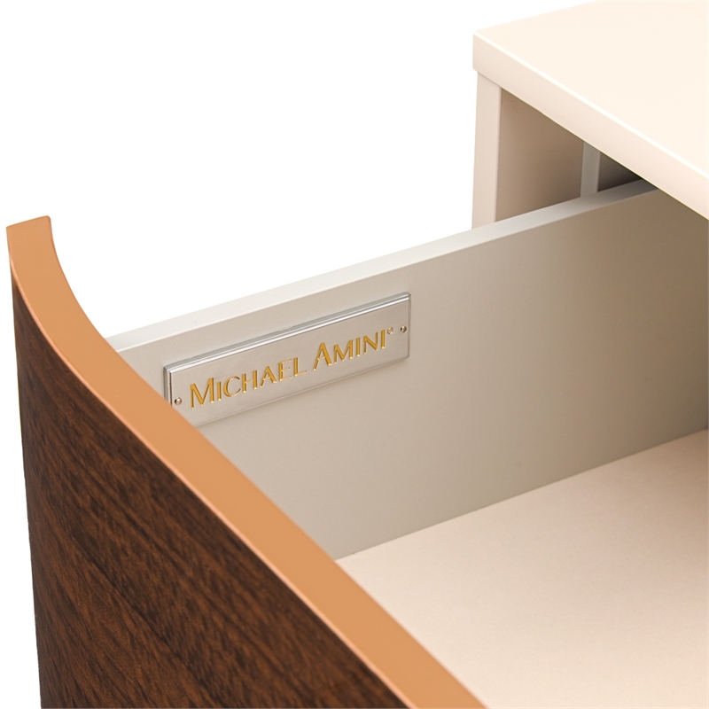 Pavira 2-Drawer Nightstand - Walnut