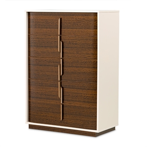 Pavira 5-Drawer Chest - Walnut