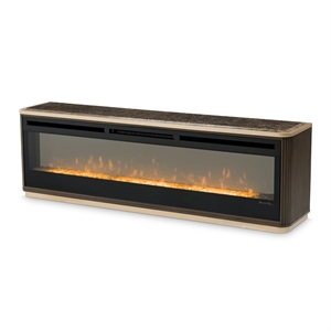 West Kensington Fireplace with Electric Insert - Medium Espresso