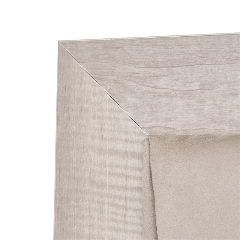 Marin Queen Faux-Suede Panel Bed - Greige