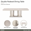 Marin Rectangular Extendable Dining Table - Greige