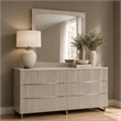 Marin Modern 6-Drawer Dresser with Mirror - Greige