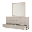 Marin Modern 6-Drawer Dresser with Mirror - Greige