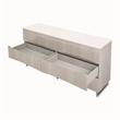 Marin Modern 6-Drawer Dresser with Marble Top - Greige
