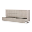 Marin Modern 6-Drawer Dresser with Marble Top - Greige