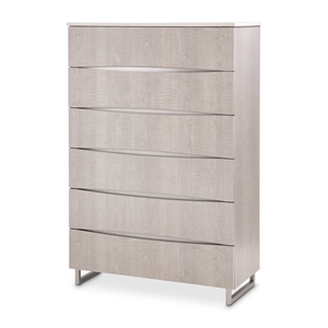 Marin Tall 60&quot Modern 6-Drawer Chest - Greige