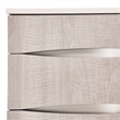 Marin Modern 3-Drawer Nightstand with Marble Top - Greige